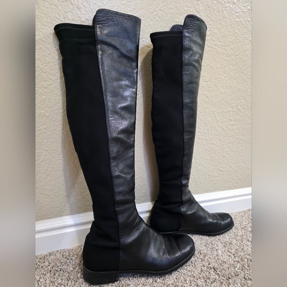 Stuart Weitzman 5050 Black Over the Knee Boots Size 7 - Picture 5 of 10